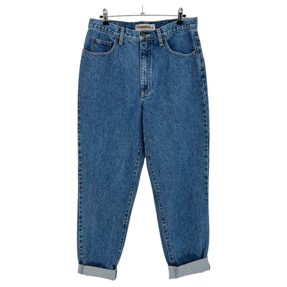 Paris Sport Club Vintage 80 90’s 100% Cotton High Rise Mom Tapered Leg Size 14 - Picture 2 of 10